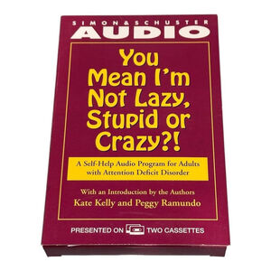 Vintage 1995 You Mean I'm Not Lazy Stupid Crazy Simon & Schuster 2 Audio Tapes